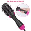 Hot Hair Brush 4 In 1 Hair Dryer Volumizer Brush Dryer Comb For Straightening Curling Drying