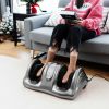 Shiatsu Foot Massager Kneading and Rolling Leg Ankle w/Remote Gray