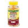 Spring Valley Omega-3 Fish Oilâ€šÃ„â€  Softgels;  500 mg;  60 Count
