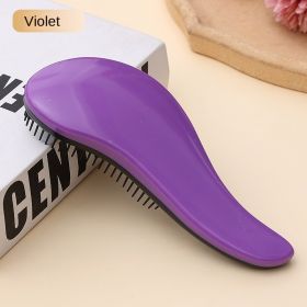 British Princess's comb of the same style Women's air bag comb curly hair massage comb anti-knotting hair comb portable comb manufacturer wholesale (colour: violet)