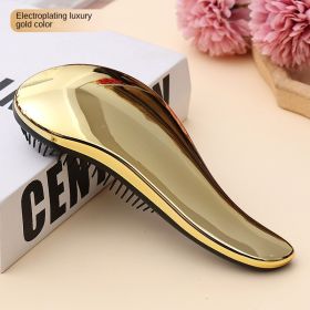 British Princess's comb of the same style Women's air bag comb curly hair massage comb anti-knotting hair comb portable comb manufacturer wholesale (colour: Plating Tuhao Gold)