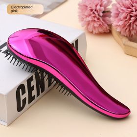 British Princess's comb of the same style Women's air bag comb curly hair massage comb anti-knotting hair comb portable comb manufacturer wholesale (colour: Plating pink)