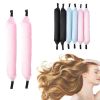 6pcs/set Soft Satin Pillow Rollers Hair Rollers Sleep Hair Styling Tools Hair Curler Rollers Magic Women Kids Curl Flexi Rods